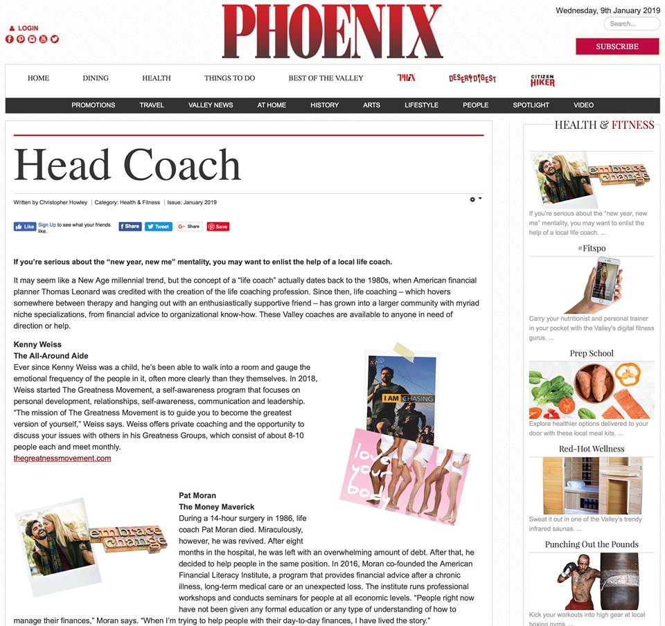 TheFlipSideComm's tweet photo. Thank you to @phoenixmagazine for featuring client Kenny Weiss in this recent article about life coaches. 
#ThankfulThursday #lifecoaching #greatnessmovement
https://t.co/v1I2nWht8n https://t.co/lDRw0wGpzD