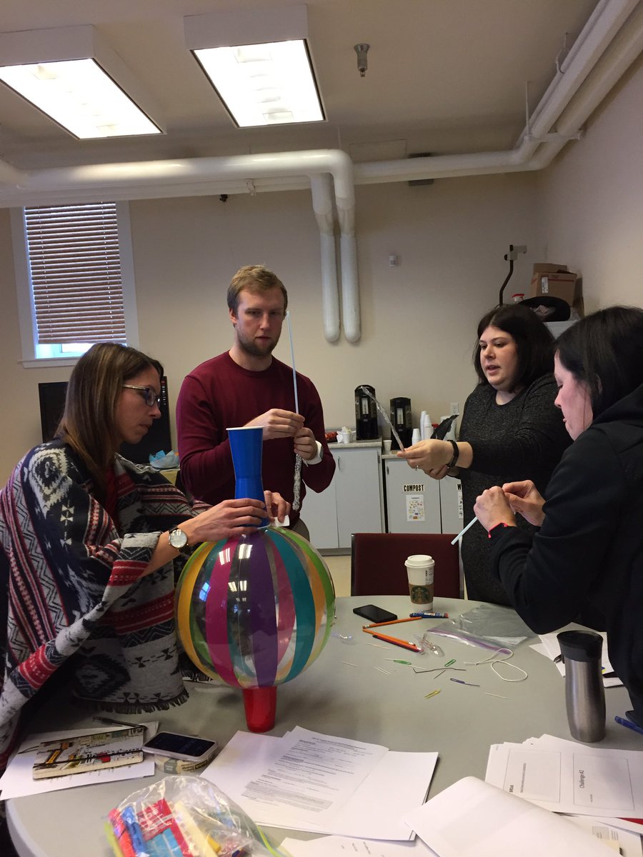 vlallencook's tweet photo. Wow the creative and innovative skills, PEI Teachers engaged in the Destination Imagination Program #peiartsed #peidi https://t.co/2NCk42uSIm