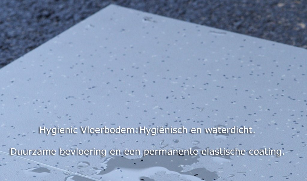 Noordrek's tweet photo. De Noordrek "Hygienic" Entresolvloerbodem met waterafstotende eigenschappen met een #permanent #elastische #coating. #Milieuvriendelijk bekroond met de #BlauweEngel Umweltschutz. Geschikt voor #farmaceutische en #levensmiddelenindustrie. https://t.co/Gv0xogL4WH https://t.co/ce5ftoIhfw