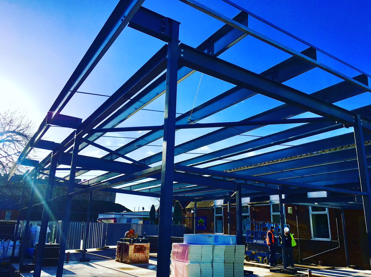 ips__group's tweet photo. Steel work ready on our School Academy Project in Lincoln
#topdek #singleply #rubberfuse https://t.co/4WnYvmDI0p