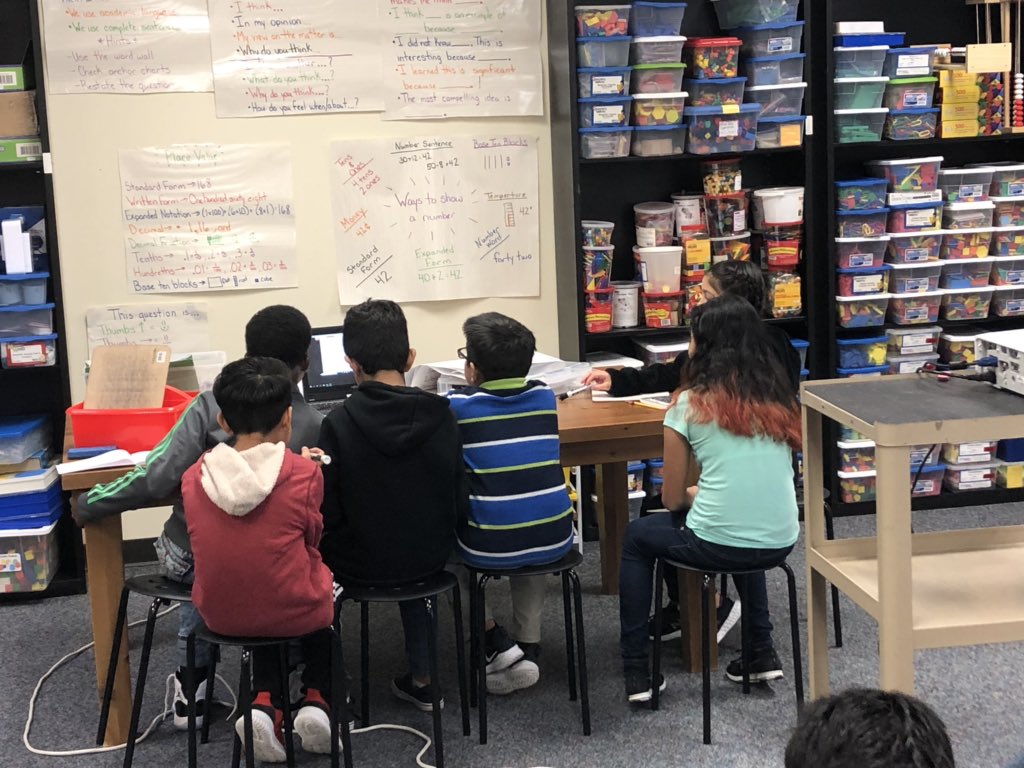 When your specialist is out sick for the day, but is so dedicated she does her RTI group from home. The best part is they love her so much they were all authentically engaged. #Kaiseronthemove <a href="/KaiserKISD/">Kaiser Elementary</a> @burchettetx