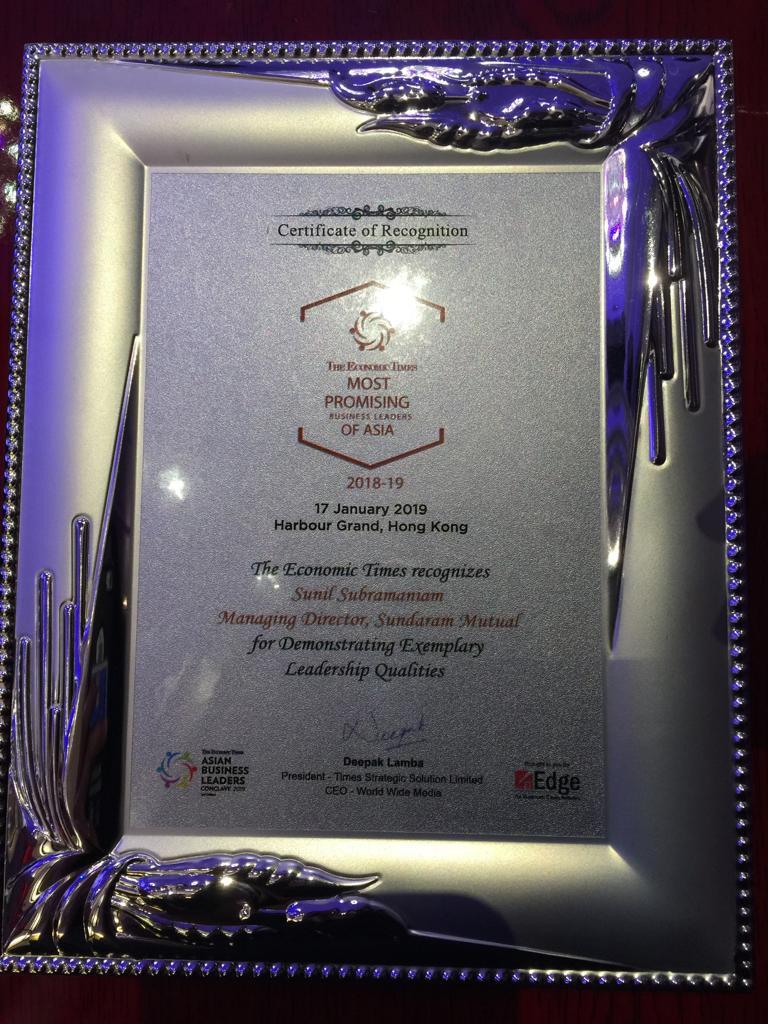 SundaramMF's tweet photo. Our Managing Director, Mr. Sunil Subramaniam, has been recognised as one of the Most Promising Business Leaders of Asia by The Economic Times. @ET_Marketing @ET_Edge #ETABLC #RethinkingAsia https://t.co/46GOWQpdcw