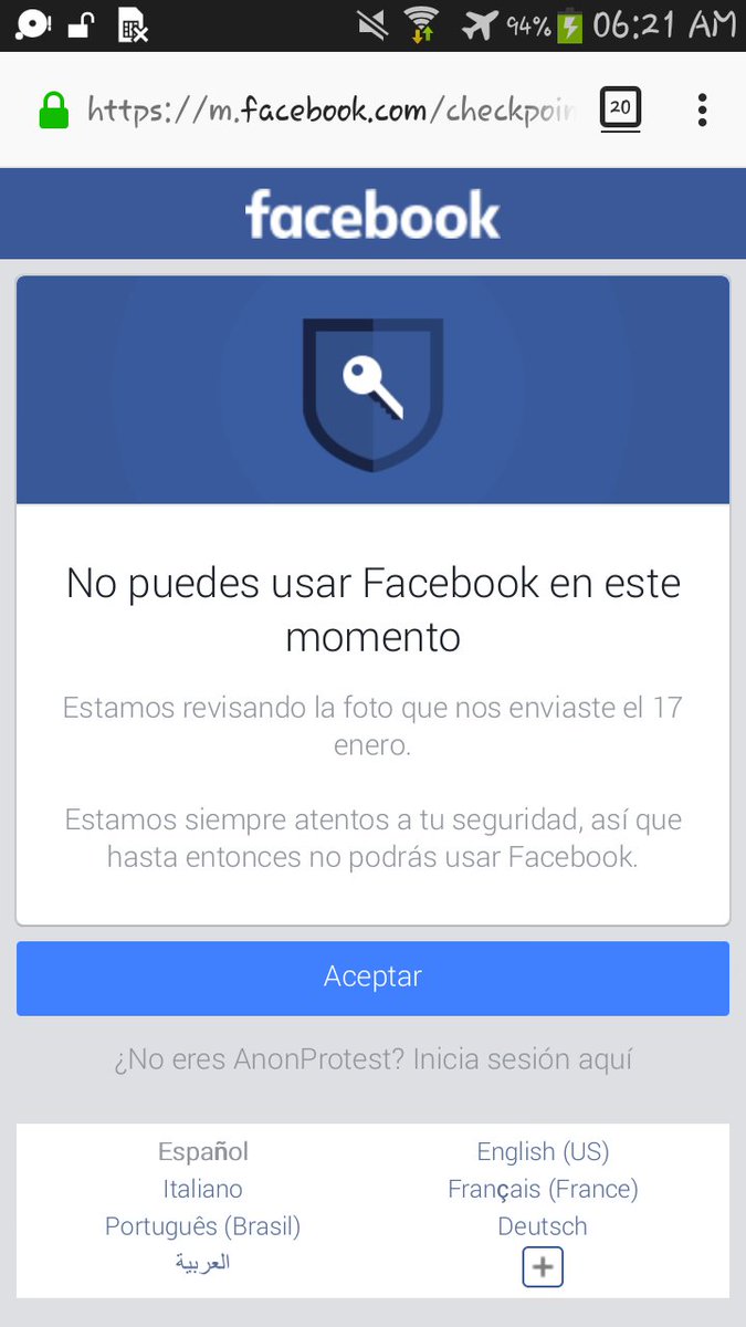 AnonProtestDDOS's tweet image. #DeleteFacebook #FuckMarkZuckerberg
Hace pocos minutos @facebook me acaba de pedir una foto de mi rostro, es la primera del año 2019 ya que el año pasado me pidió cuatro veces seguidas @unclerayscrazy @YourMarkLubbers @Miss_greyhat @TheRealZuck123 @DeletedFacebook @brianacton