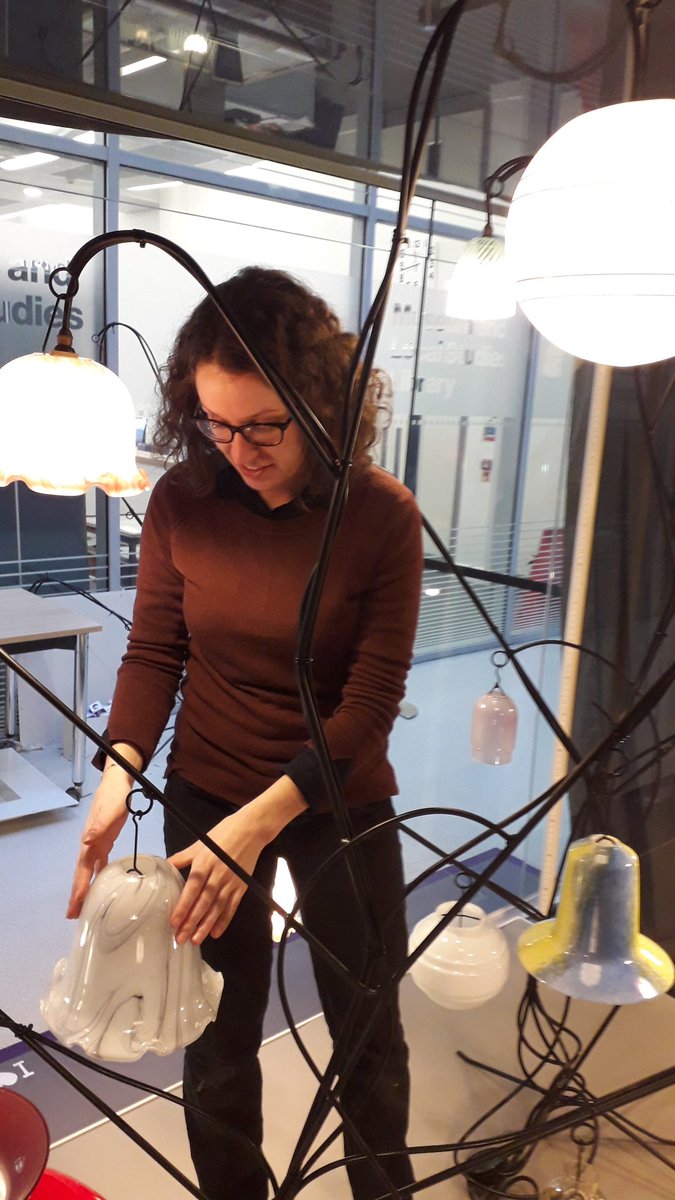WFMuseums's tweet photo. Making final preparations for our new installation #Wakefield one lower atrium #northernlights #translucentglass https://t.co/6NJlEm1an7