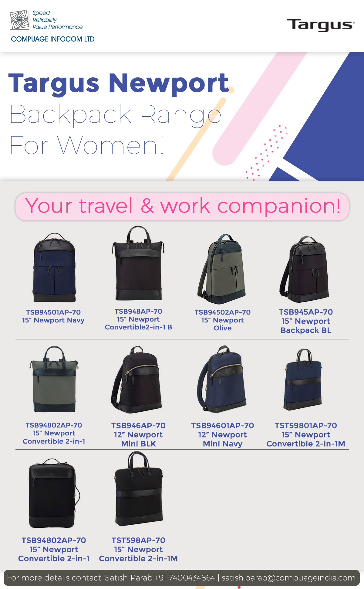 targus newport mini backpack