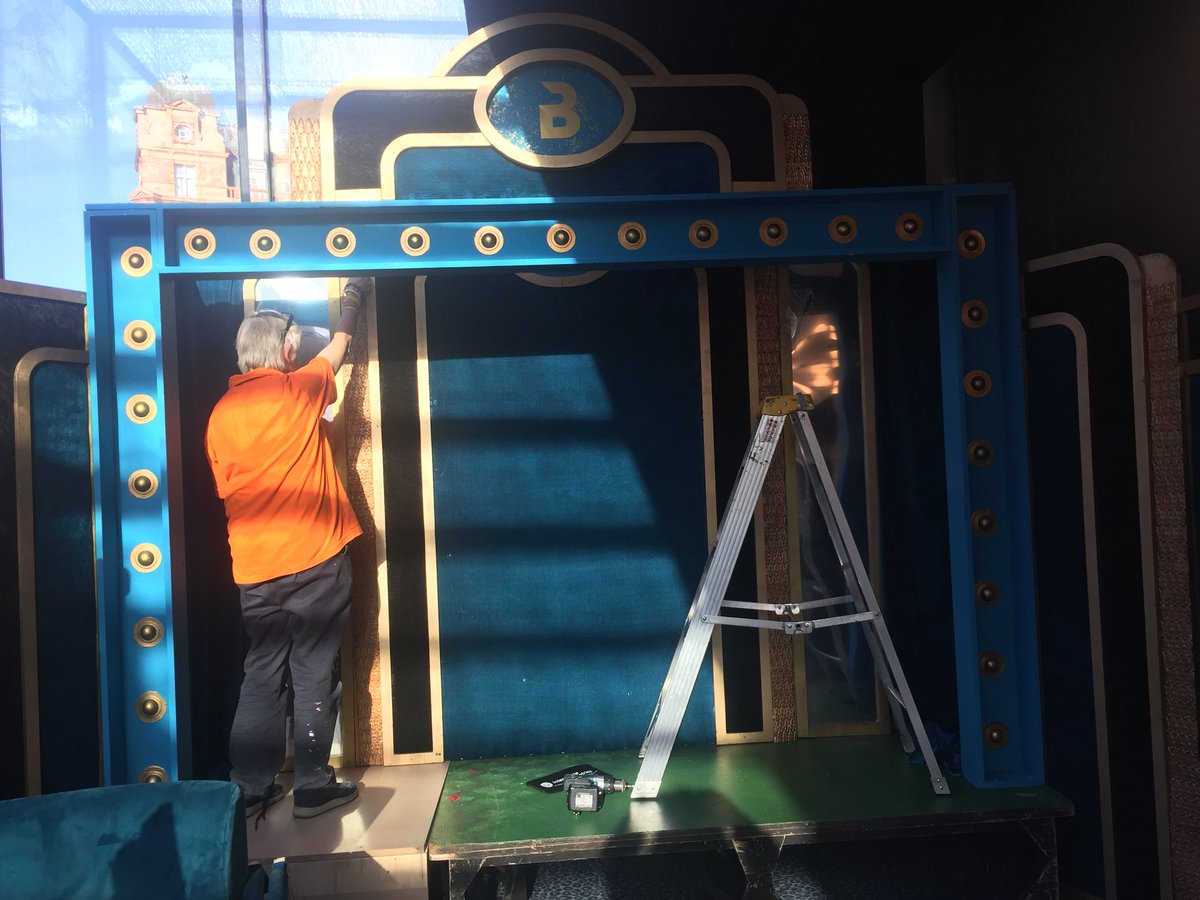 BooProductions_'s tweet image. Getting ready for the relaunch at Odeon Luxe showcasing our bespoke set build #odeonluxe #booproductions #london #setbuilding