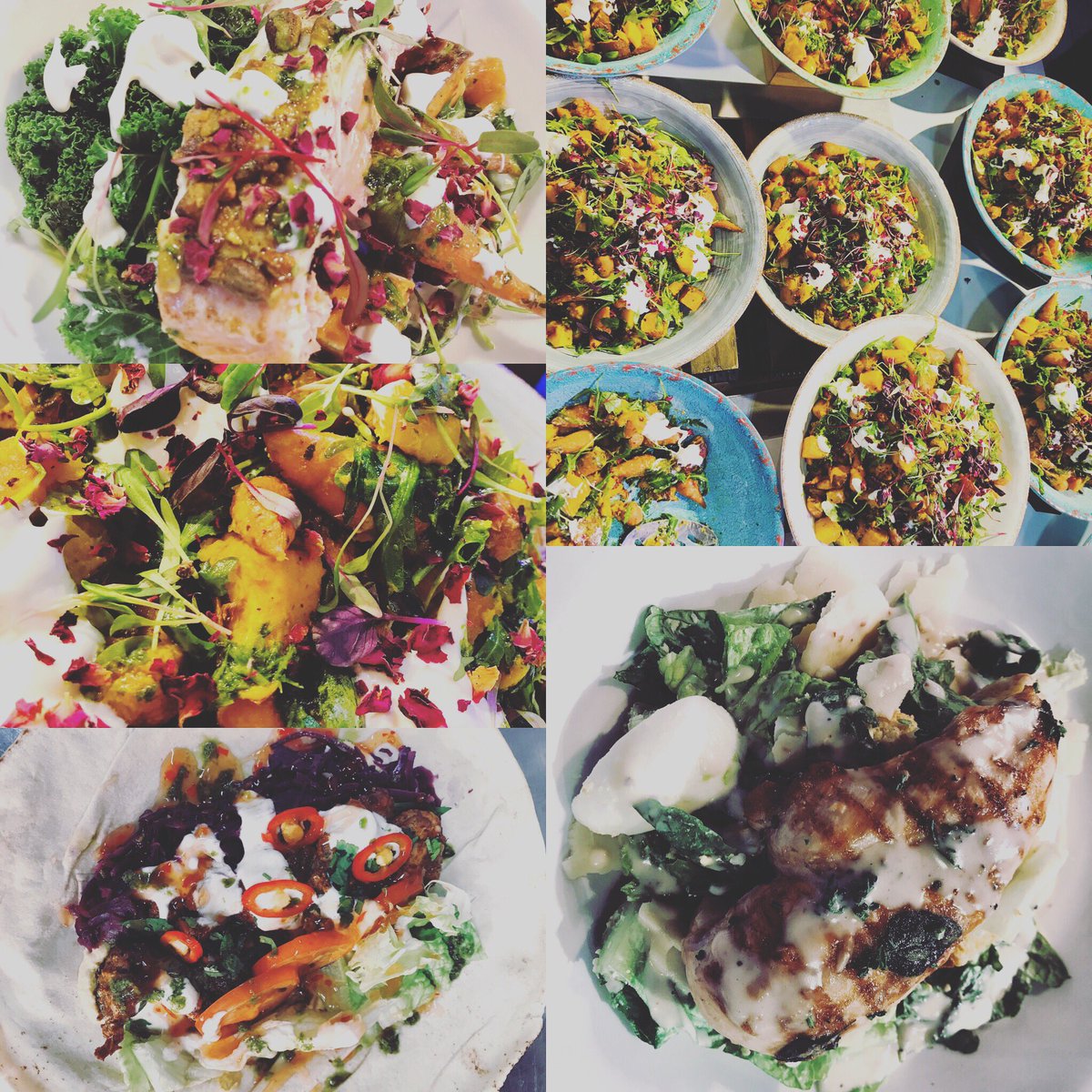 Pistachio Salmon, Chicken Shwarma, winter root salads, <a href="/christinabenj/">Christina Benjamin</a> <a href="/HamNotSpam/">Jason Nelson-Smith</a> @RA_Food <a href="/minglai24/">Ming Lai</a>