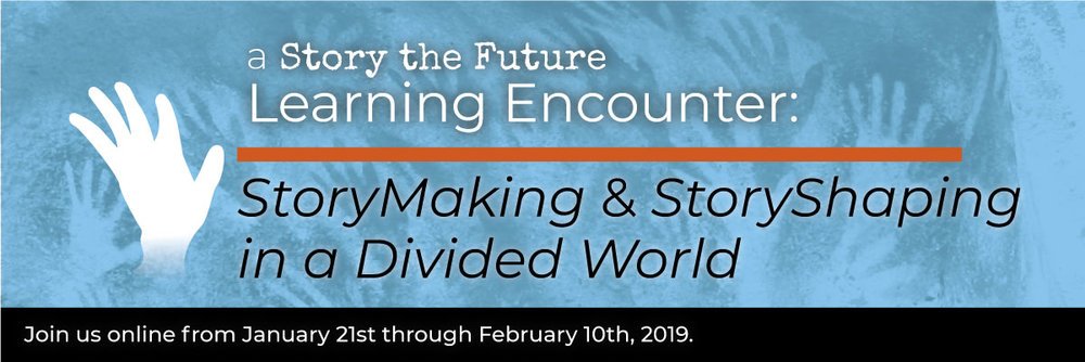 TimSheppard's tweet image. Learn the secrets for activating “narrative change” skills from seasoned practitioners. STORY
THE FUTURE Learning Encounter starts January 21. Free interviews + skills workshops.
bit.ly/2M7zu5n #storythefuture #storytelling