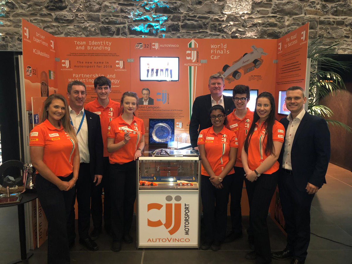 stbrigids_LR's tweet photo. Well done to @CJJAutoVinco,
our world beating @F1inSchoolsHQ team who impressed the crowd at the @autodesk design night and official opening of their new european headquarters in Dublin last night. #DesignandMakeDUB https://t.co/JrMavkLtGA