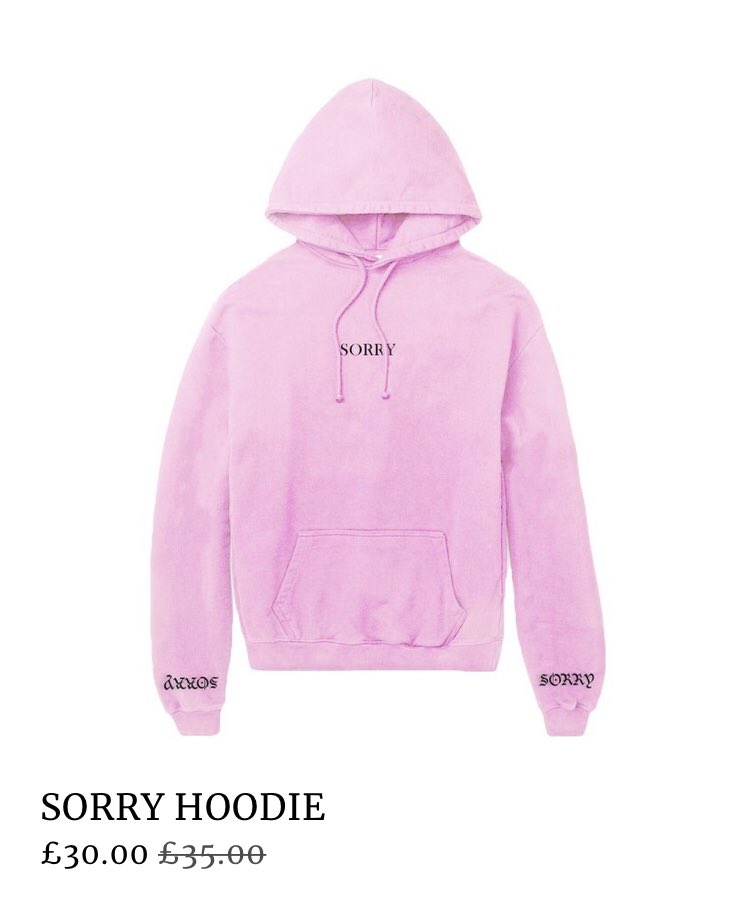 hmsarmada's tweet photo. Flex with the SORRY COLLECTION. PRE-SALE LIVE! Available to Order Now! Link in bio. #sorry #black #pink #blue #hoodie #tshirt #britishflex https://t.co/WCeKu3QU5A
