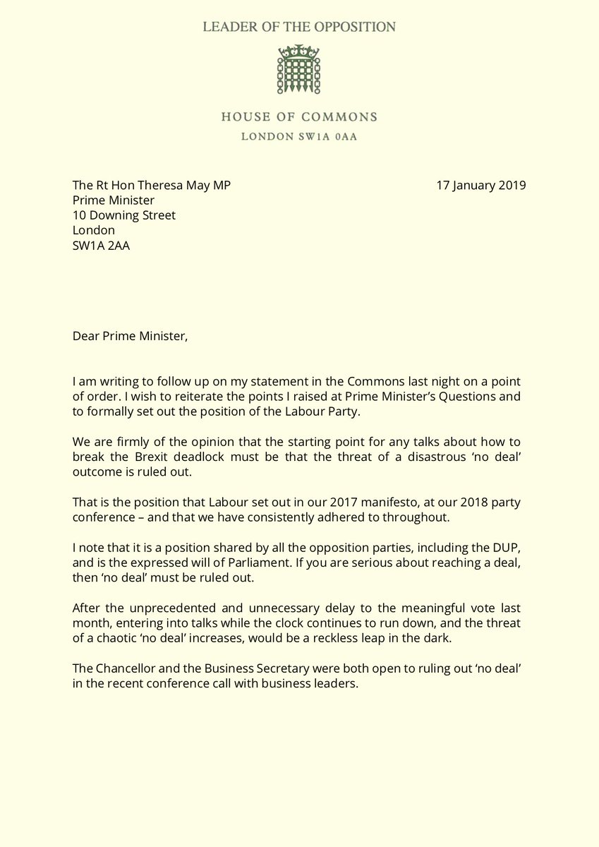 The starting point for any talks to break the Brexit deadlock must be