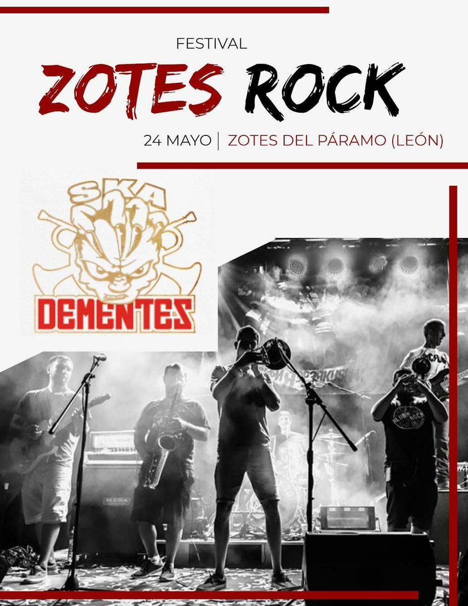 Cerramos este Zotes Rock con un grupo muy cercano, representando al Páramo Leonés... 
youtu.be/dZJ051Qemd8
<a href="/DEMENTESdmnts/">DEMENTES</a>