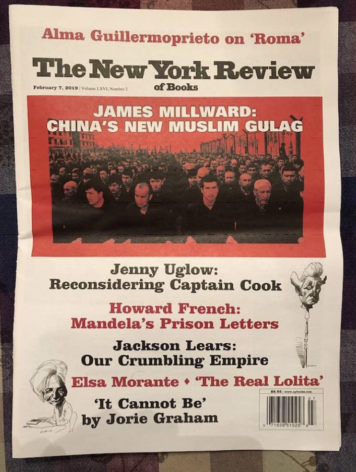 Another big cover story coming on China’s mass internment and cultural cleansing program. This one by the great historian of Xinjiang, the Silk Road, and lutes, @JimMillward