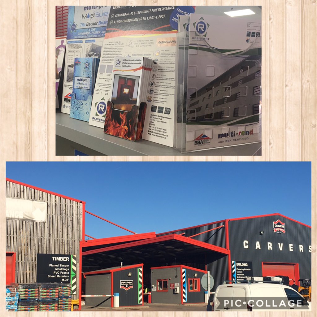 UkResistant's tweet image. Call into @CarversOfficial  building supplies for all your Resistant building boards. #rendercarrier#passivefireprotection#tilebacker#BBA#NHBC#acrosstheboard
