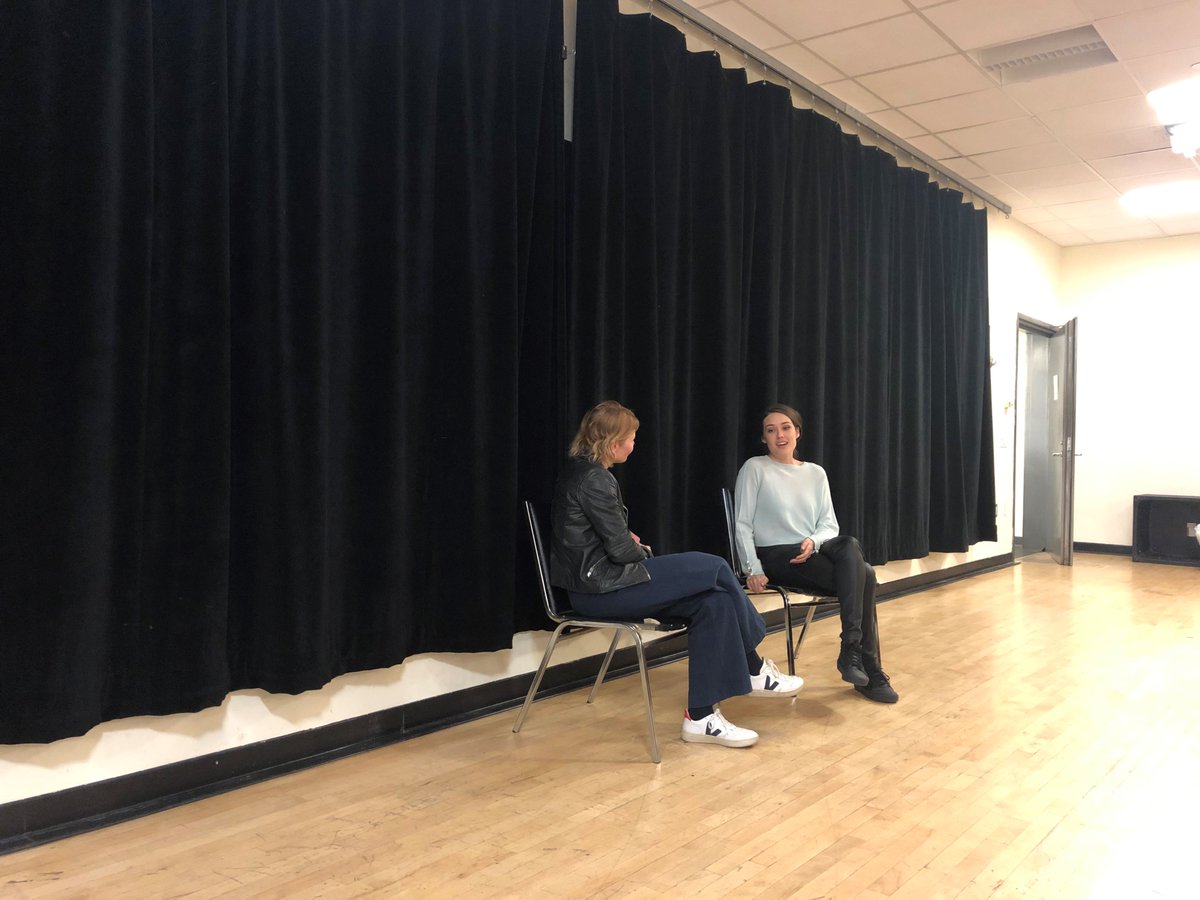 AtlanticActing's tweet photo. #TBT To our guest class with the ever so lovely Megan Boone (@NBCBlacklist)! Thanks for guiding our students! #Perks #AtlanticActorsWork #GuestClass https://t.co/W2Ymbdq8BC