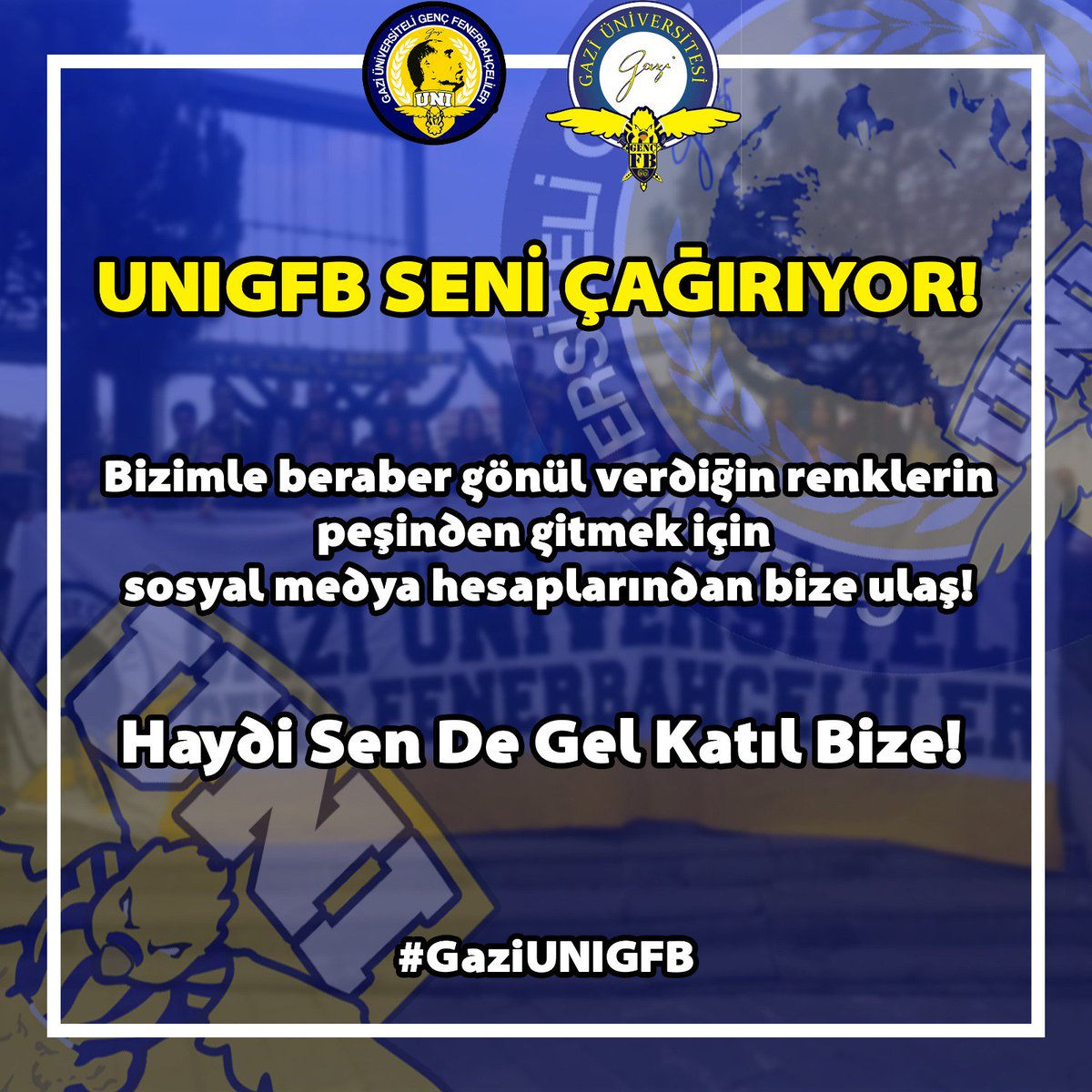 İlk dönem ailecek büyük işler yaptık. Siz de bu ailenin bir parçası olmak için sosyal medya hesaplarımızdan bize ulaşın. #UNIGFBSeniÇağırıyor