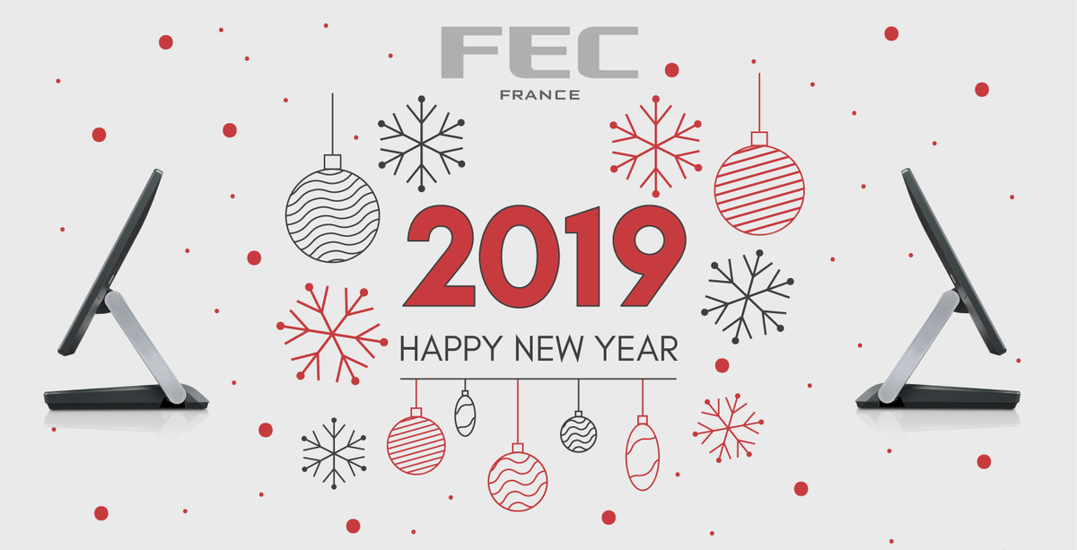 fecfrance's tweet photo. Toute l’équipe FEC France vous souhaite une excellente année 2019 remplie d’innovation, de transformation digitale et de nouvelles expériences clients. Restez connectés car l’année 2019 va être riche en nouveautés... #fec #retail #POS https://t.co/GMoKJLTL1s