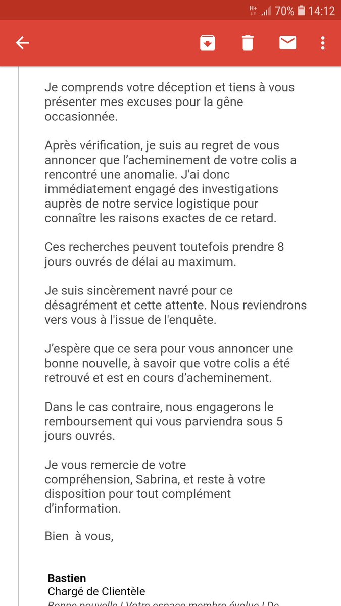 Dalnyc's tweet photo. @ShowroompriveFR ... service client et service logistique mauvais.
Plus d'un mois d attente pour une livraison. Sans d'explication...Ne me dites pas que votre service n est pas à revoir en profondeur! https://t.co/hSZpslArNE
