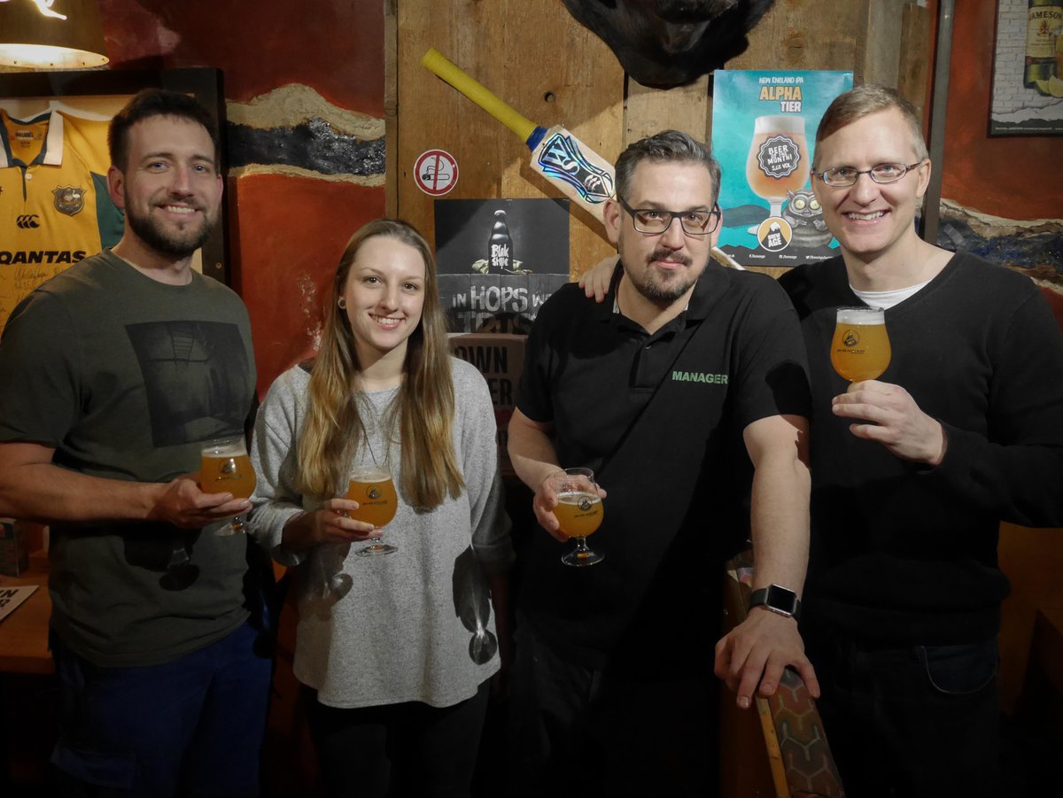 BrewAgeAustria's tweet photo. Now on tap: ALPHATIER - New England IPA - Beer of the Month @ #crossfields Vienna! Cheers 🍺 

#timeforgoodbeer #brewage #alphatier https://t.co/fz5qYnAKNr