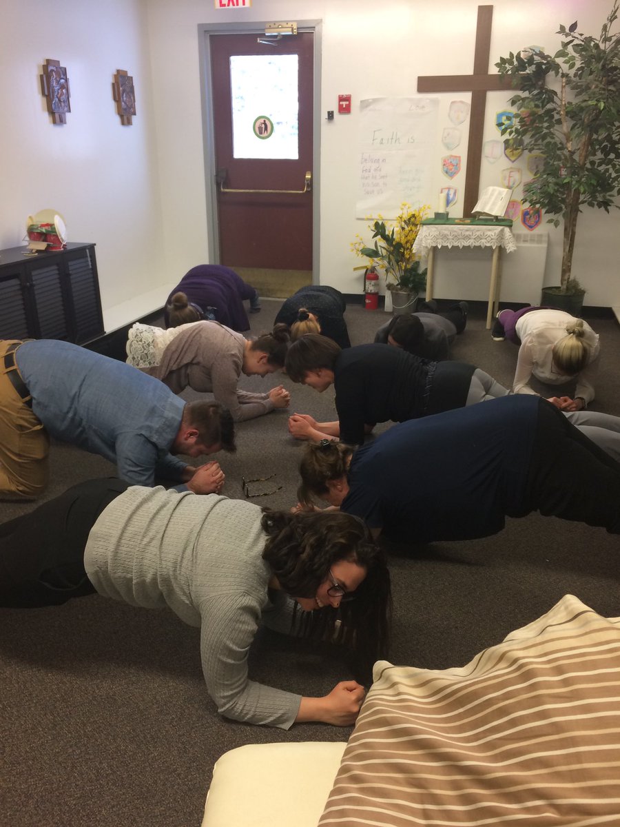 Staff within our schools are taking our “Push to Convention” Wellness Challenge seriously. Bring on the planks. Way to go everyone. Y’all rock. <a href="/albertateachers/">Alberta Teachers' Association</a> <a href="/LCSD_150/">Lakeland Catholic School Division</a> <a href="/HFCS_HAWKS/">Holy Family Catholic</a>