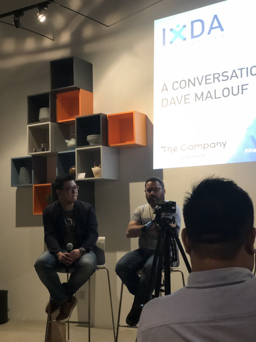 Great fireside chat session from @daveixd at <a href="/IxDASG/">IxDA Singapore</a> 
Insightful knowledge and Q&amp;Aabout DesignOps 🤘