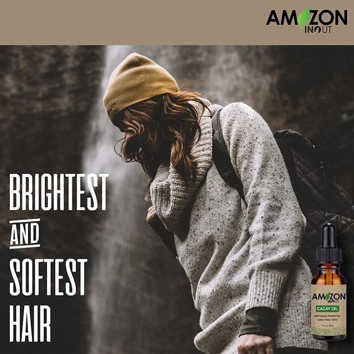 The Cacay Oil restores the malleability of your threads, leaving them  light, silky and shiny. Provides an effect similar to that of silicones,  without harming the hair. #amazon #hair #skin