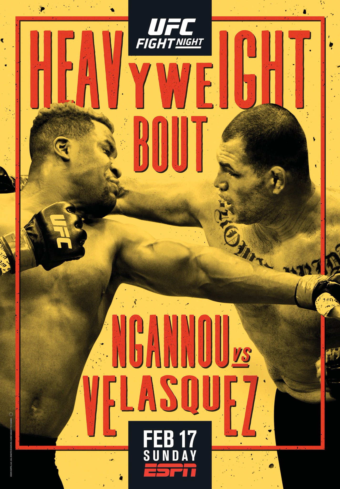 Ufc An Old School Feel Your Poster For Ufcphoenix Francis Ngannou Vs Cainmma Has Arrived