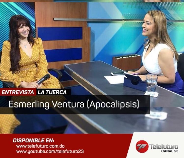 LaTuerca23's tweet photo. #Repost from @telefuturo23rd. Disponible la entrevista a Esmerling Ventura (Apocalipsis), en #Latuerca, en nuestra canal de #youtube, suscríbete y recuerda 👍dale manita arriba https://t.co/RnLE72iVm5 @apocalipsisrd https://t.co/M4uu07MEx6