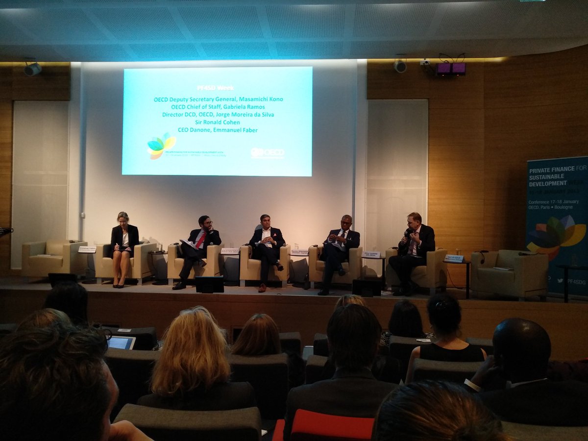 #OECD Impact Imperative launched at #PF4SDG #inclusivebiz #impactinvesting