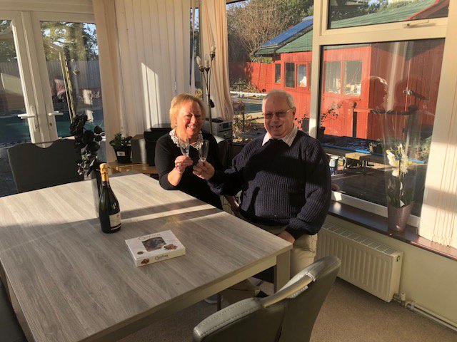 KingstownHull's tweet photo. Congratulations to Jan &amp; Geoff, our Christmas competition prize winners, we hope you love your Cosmos dining set! 

“When I had the call to say we had won I thought it was a scam! …I was in shock, normal people like us don’t win things like this.” https://t.co/ZJrbFsfr8E
