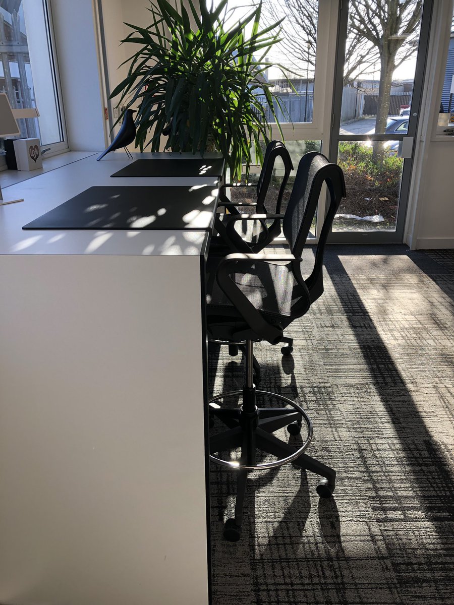 Wellworking's tweet image. We love the new Cosm work stools from @HermanMillerLtd which arrived at our offices yesterday #officechair #designexcellence #workstool