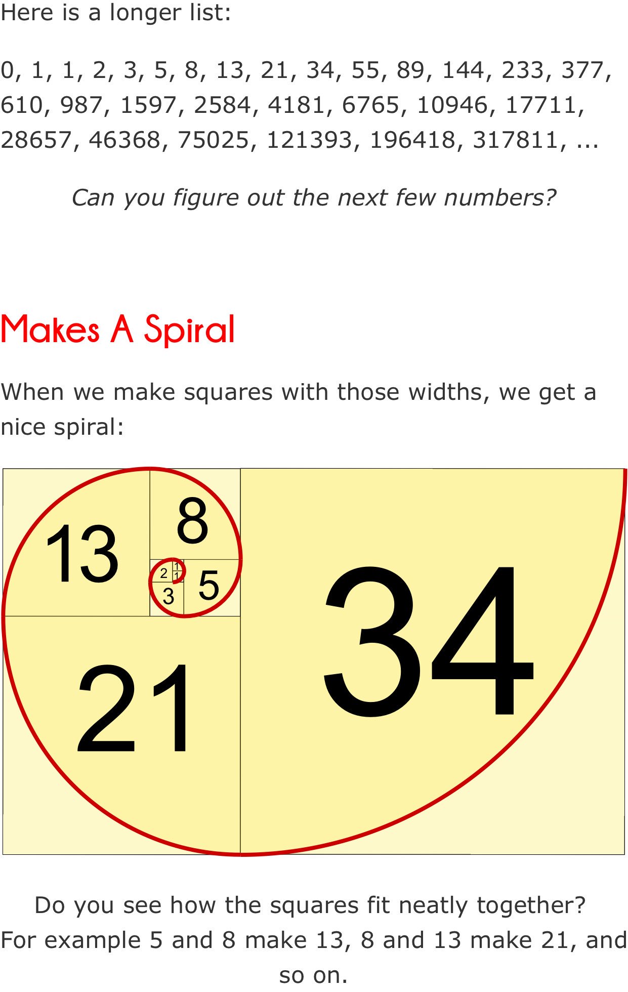구로희 Fibonacci Sequence 0 1 1 1 1 2 1 2 3 2 3 5 3 5 8 5 8 13 See The Spiral Everything Starts From 0 T Co dg1xyfxt Twitter