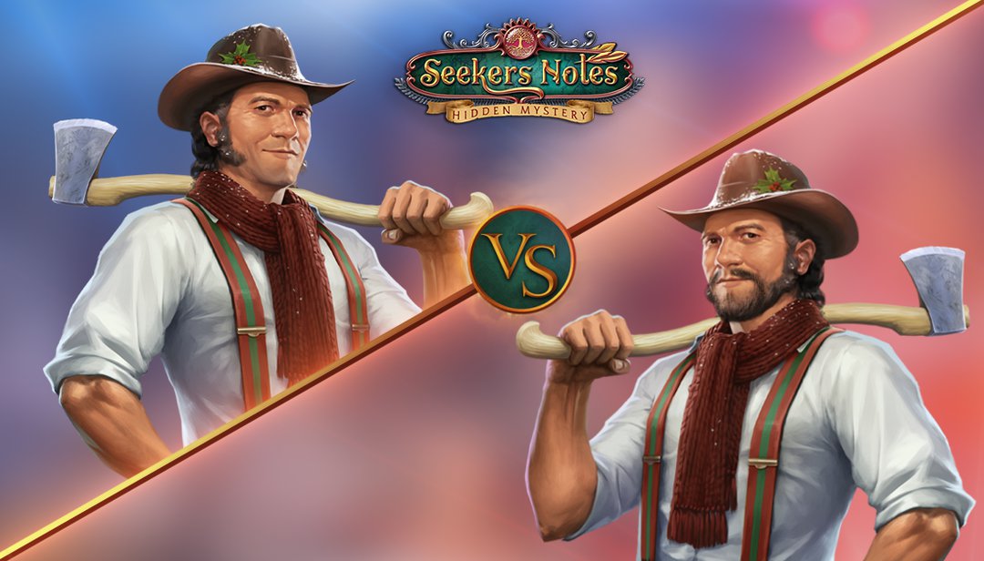 🌬The frosty winter is in full swing in Darkwood and the Woodsman is seriously considering growing a beard to keep warm. 🌱
What do you think, Seekers? 👀 Does the Woodsman look better with a beard or without? 😏
#seekersnotes #hiddenobject #mobilegames