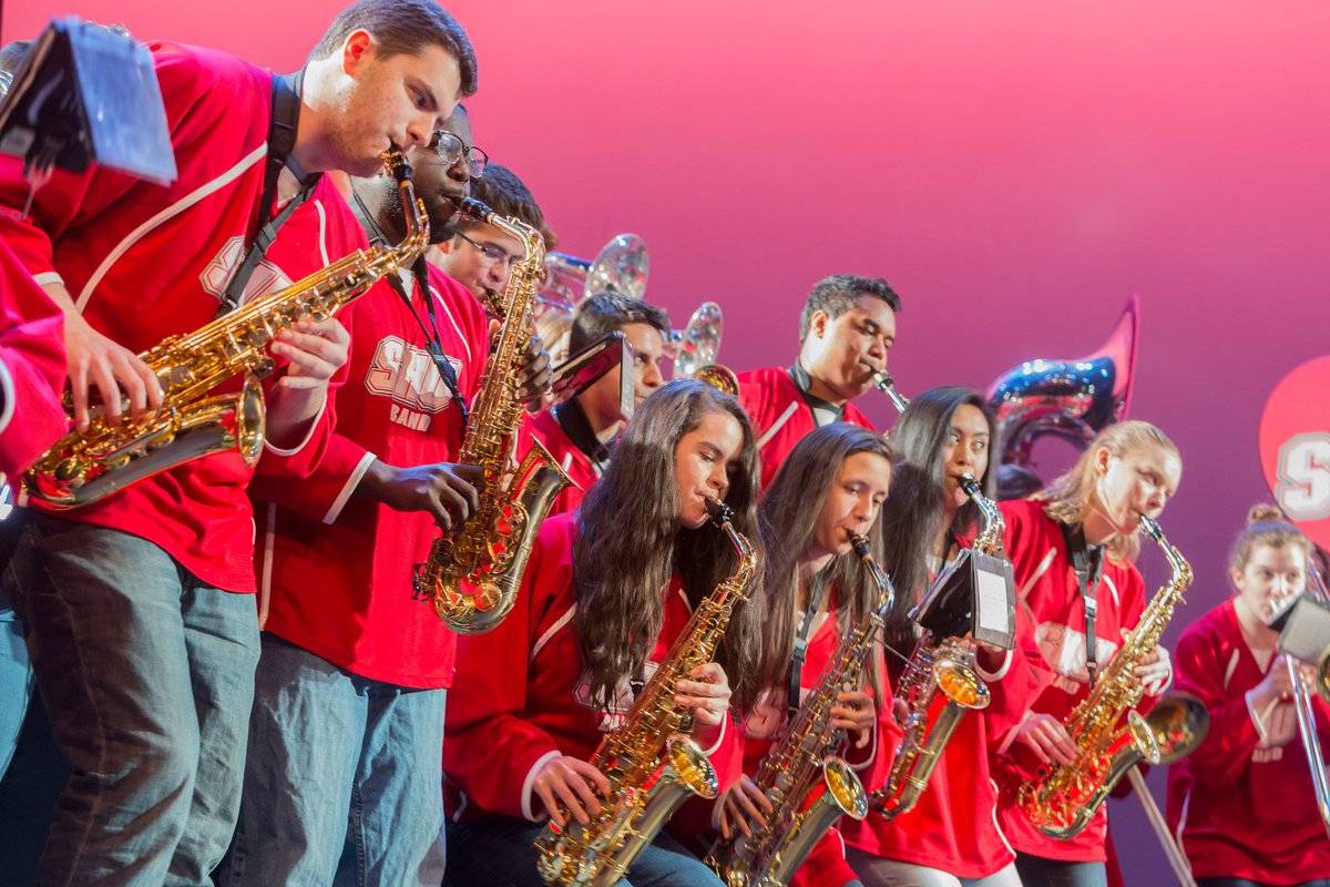 You don't need to major in music to play your instrument in college. Join our band and have fun making great music!