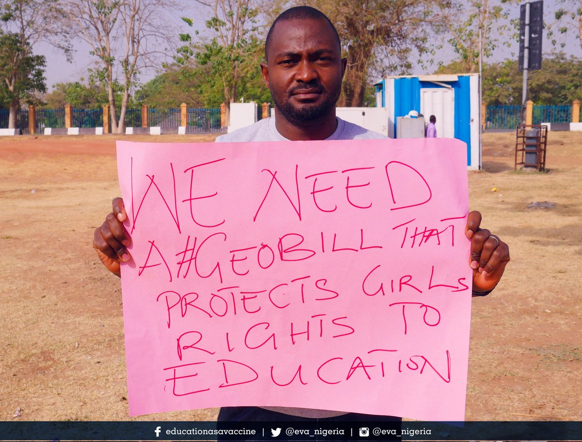 EVA_Nigeria's tweet photo. Engaging both genders puts #GenderEquality on a fast lane. At the Abuja Women’s March today, women &amp; men, both young &amp; old #PressForProgress to tackle gender stereotypes &amp; systemic barriers young women face till they're all broken. #WomensWaveNG #WhyIMarchNG #PassAStrongGEOBill https://t.co/7S6ZSAUqtL