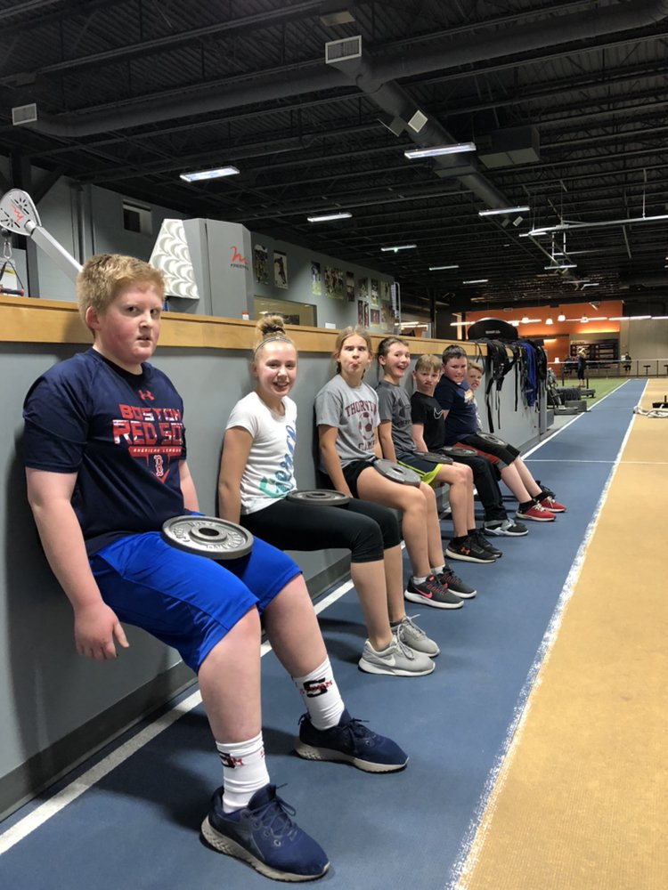 OAPerformCenter's tweet photo. @jak_lau at the OA Performance Center leading his class of Juno starters to VICTORYYYY!!!! Their prize.....wall sits with a plate, don’t they look so excited! https://t.co/QMiXDAOLVL