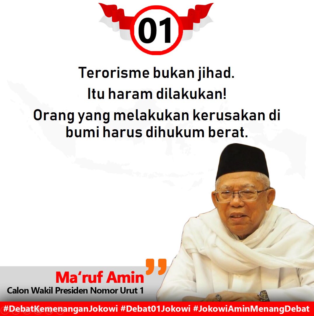 #JokowiAminMenangDebat
