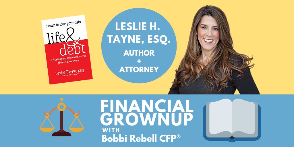 Just like #mariekondo says thank you to items that we discard, @LeslieHTayneEsq says #thankyou to #debt. Find out why. https://apple.co/2QVCP8u @ApplePodcasts or search #financialgrownup #podcast everywhere! #savings #debtfree #investing #financialeducation #money #KonMarie
