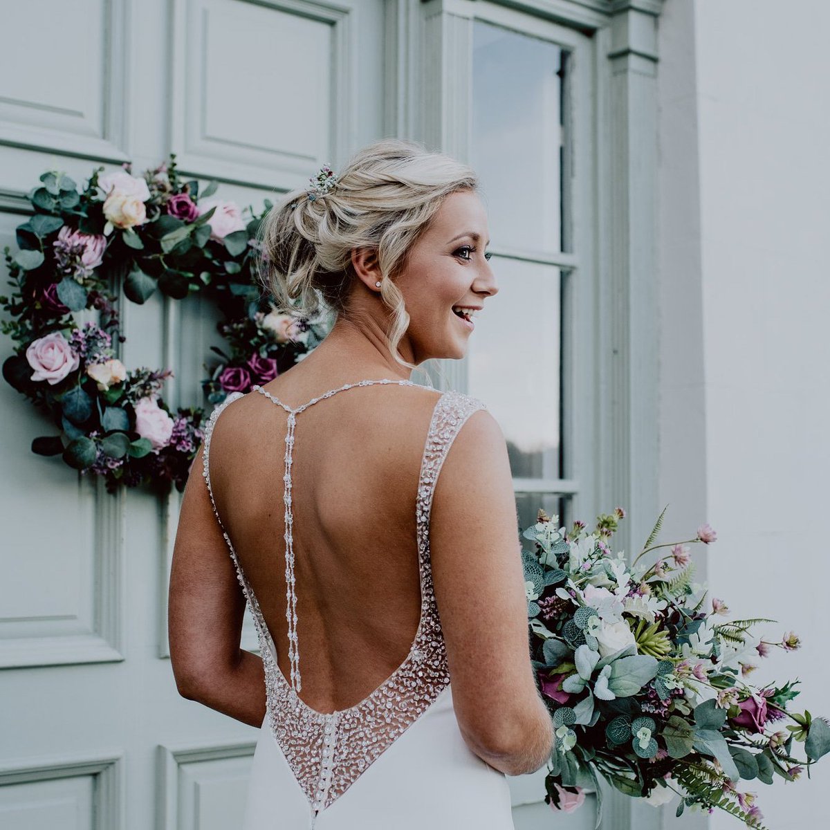 #throwback to last year and lovely bride Amy, what a dress!! Join us this Sunday 20th 2-5pm for our Winter Wedding Fair and more #weddinginspo #weddingfair