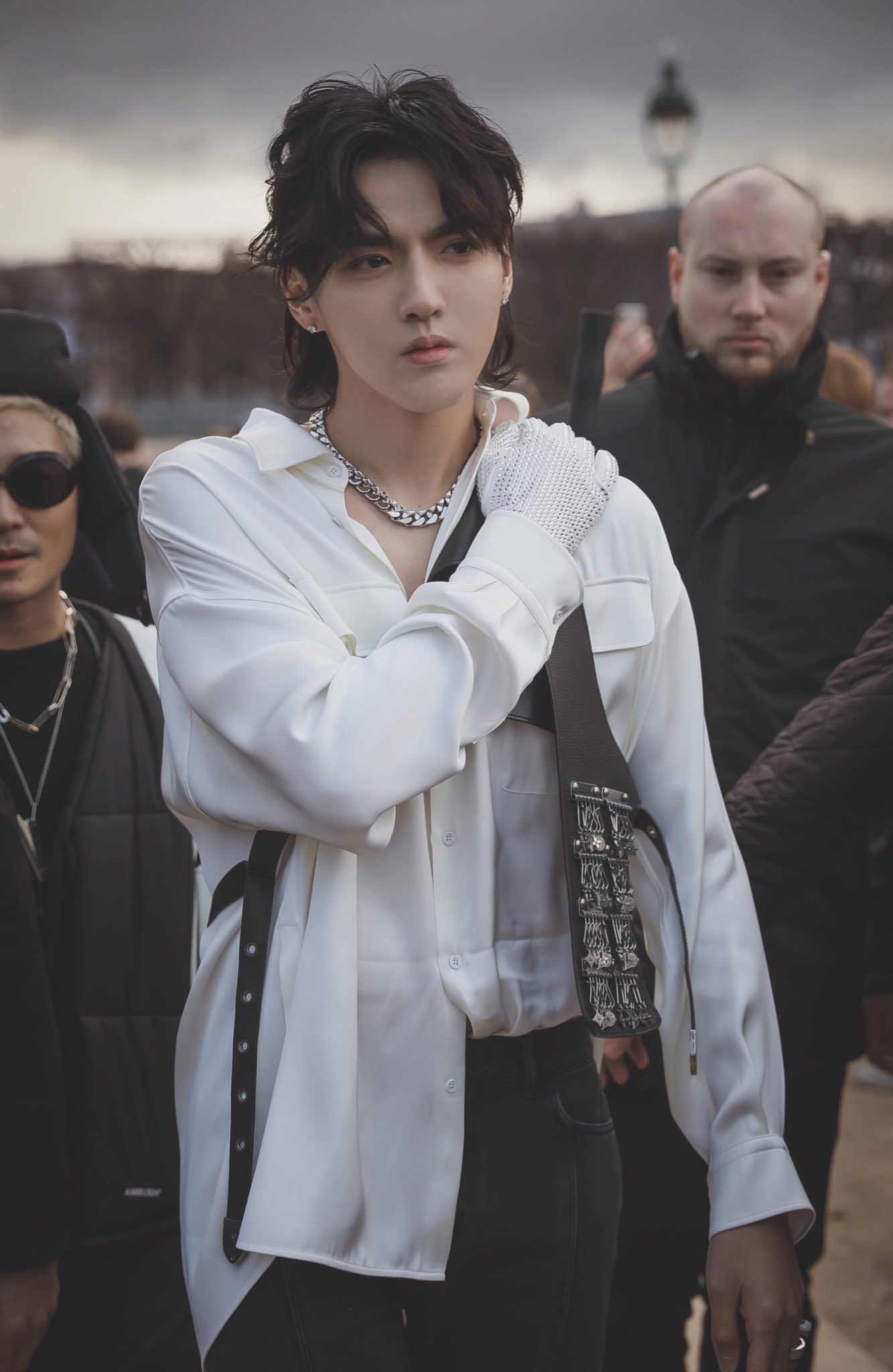 Kris Wu attending the Louis Vuitton Menswear Spring Summer 2020 Front Row  as part of Paris Fashion Week on June 20, 2019 in Paris, France. Photo by  Jerome Domine/ABACAPRESS.COM Stock Photo - Alamy