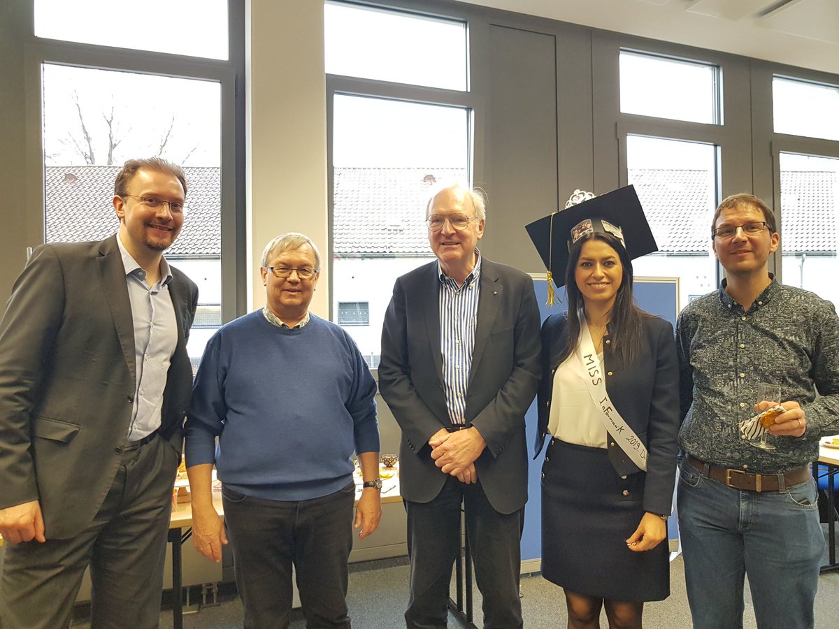 Fraunhofer IAIS - Enterprise Information Systems (@eis_bonn) on Twitter photo Congrats to our first 2019 PhD graduate <a href="/SaVahdati/">@SaharVahdati</a> who defended her thesis on "scholarly metadata analysis".
We wish her all the best and every success in her future career.
<a href="/SDA_Research/">SDA Research</a> <a href="/SoerenAuer/">@soeren_auer@mstdn.social</a> <a href="/JLehmann82/">Jens Lehmann</a> <a href="/clange/">Christoph Lange @clange@bonn.social</a> Congrats to our first 2019 PhD graduate <a href="/SaVahdati/">@SaharVahdati</a> who defended her thesis on "scholarly metadata analysis".
We wish her all the best and every success in her future career.
<a href="/SDA_Research/">SDA Research</a> <a href="/SoerenAuer/">@soeren_auer@mstdn.social</a> <a href="/JLehmann82/">Jens Lehmann</a> <a href="/clange/">Christoph Lange @clange@bonn.social</a>