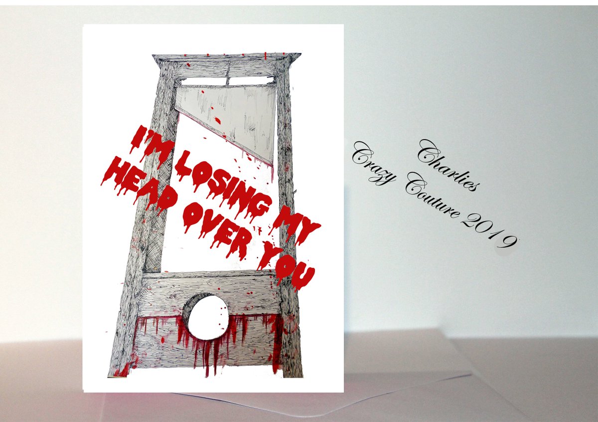 ChatsbyVictoria's tweet photo. #valentines #gothicvalentines #horrorvalentines #antivalentines #bloodyvalentines #gothcards #guillotinevalentines #losingmyhead
https://t.co/ZJa1GwNKzW https://t.co/2rAyiwMNEQ