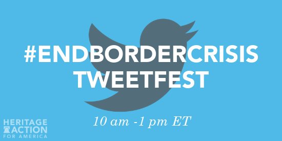 Heritage_Action's tweet image. Today, Heritage Action will be hosting a tweetfest urging Congress to fund #BorderSecurity and end the partial #GovernmentShutdown. Please join with us!

#EndBorderCrisis
