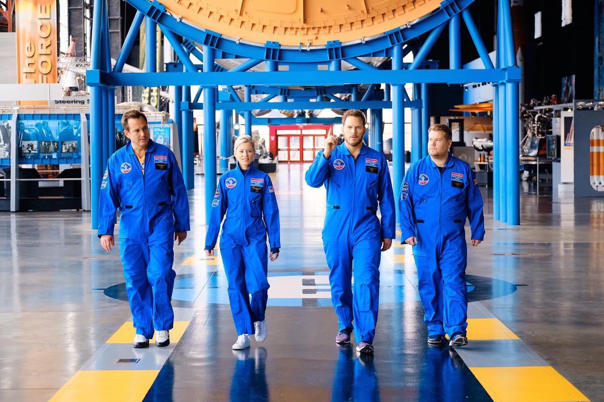 arnettwill's tweet photo. We went to space...camp
To see if we had the right things #therightthings to make it as astronauticals
Check it after the AFC Champ game Sunday on @latelateshow
@prattprattpratt
@ElizabethBanks
@JKCorden
@TheLEGOMovie
And yeah, I was a step behind because Iβm dumb tall https://t.co/tEJ8DQX26i