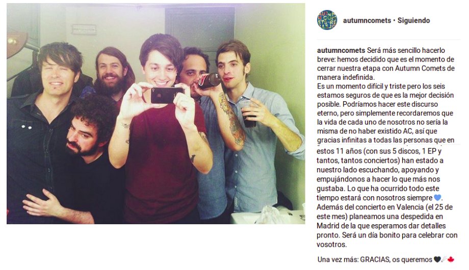 autumncomets's tweet image. Tenemos algo que decir por aquí👇Un abrazo muy fuerte a todos y GRACIAS❤️ A.C.