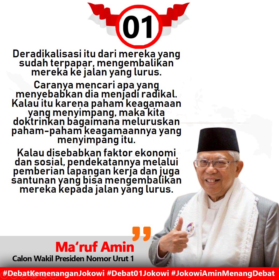 #JokowiAminMenangDebat