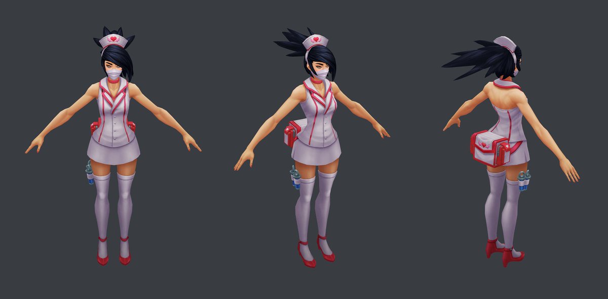 Nurse akali (*꒦ິ꒳꒦ີ) Ais (*꒦ິ꒳꒦ີ) Minecraft Skin