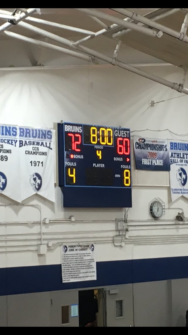 STBballFan's tweet photo. Final Varsity score from yesterday...Bruins https://t.co/WG4SIOQeX6