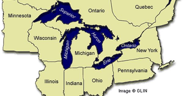 Five Great Lakes Map Mike Chillit På Twitter: "@Johnzwicker1 Yes. Only The 11 Largest Us States  Are Larger Than The 94,250 Square Mile Surface Area Of The Five Great Lakes.  Minnesota Is 12Th. But As Large