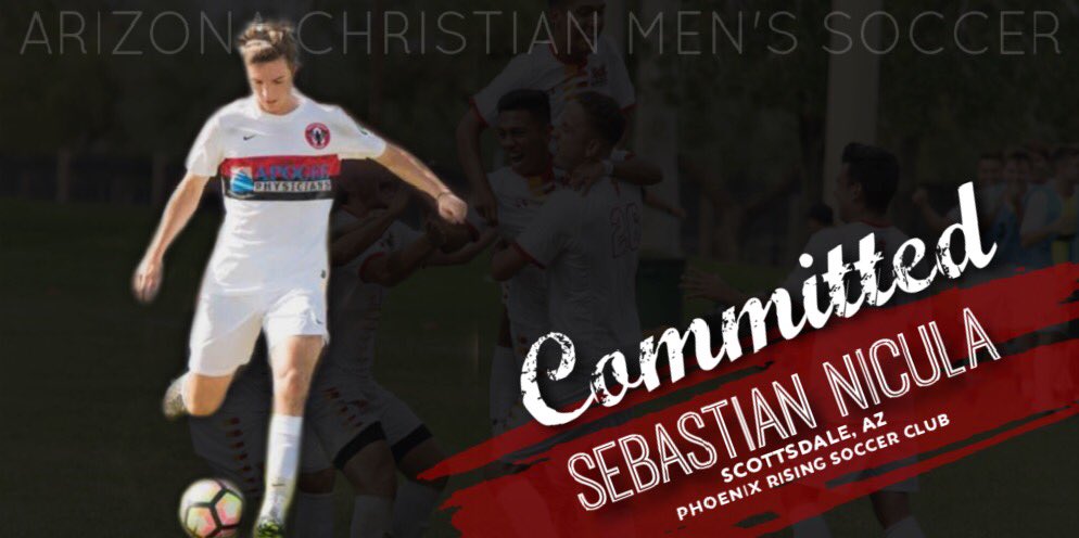 Commit alert: 🚨Welcome to Sebastian Nicula (<a href="/sebnicula/">Sebastian Nicula</a> ) Sebastian will join us from the <a href="/PHXRisingYouth/">Phoenix Rising FC Youth Soccer</a> program and Horizon High School!